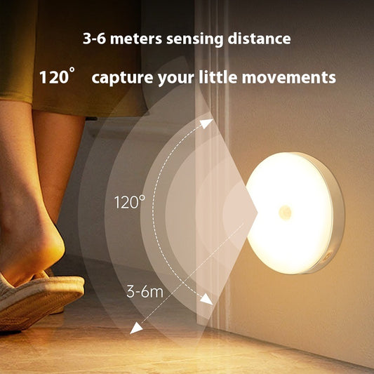 Wireless Smart Infrared Sensor Lamp Cabinet LED Small Night Lamp